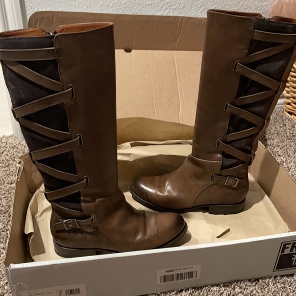 Frye Jordan Strappy Tall Boots - Picture 2 of 4